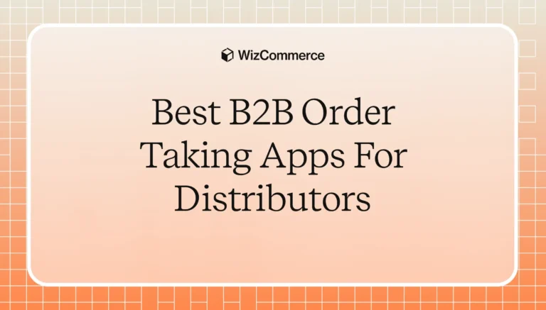 B2B order taking apps