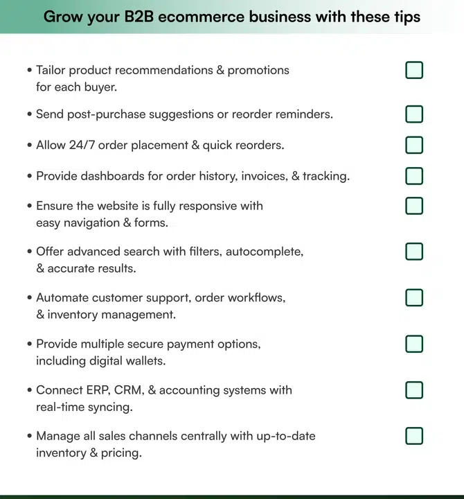 10-point B2B ecommerce readiness checklist 10-point B2B ecommerce readiness checklist