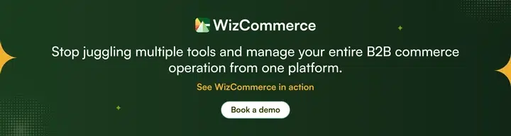 Book a demo with WizCommerce Book a demo with WizCommerce