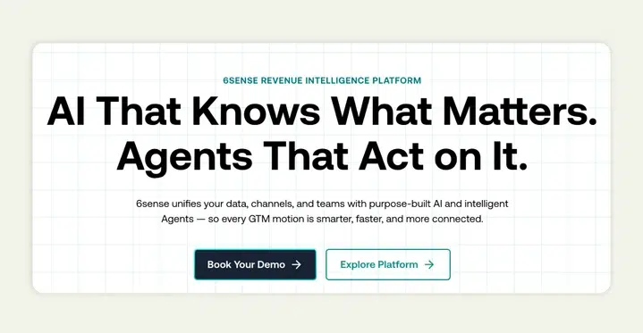 6sense is an AI-powered account engagement and revenue intelligence platform 6sense is an AI-powered account engagement and revenue intelligence platform