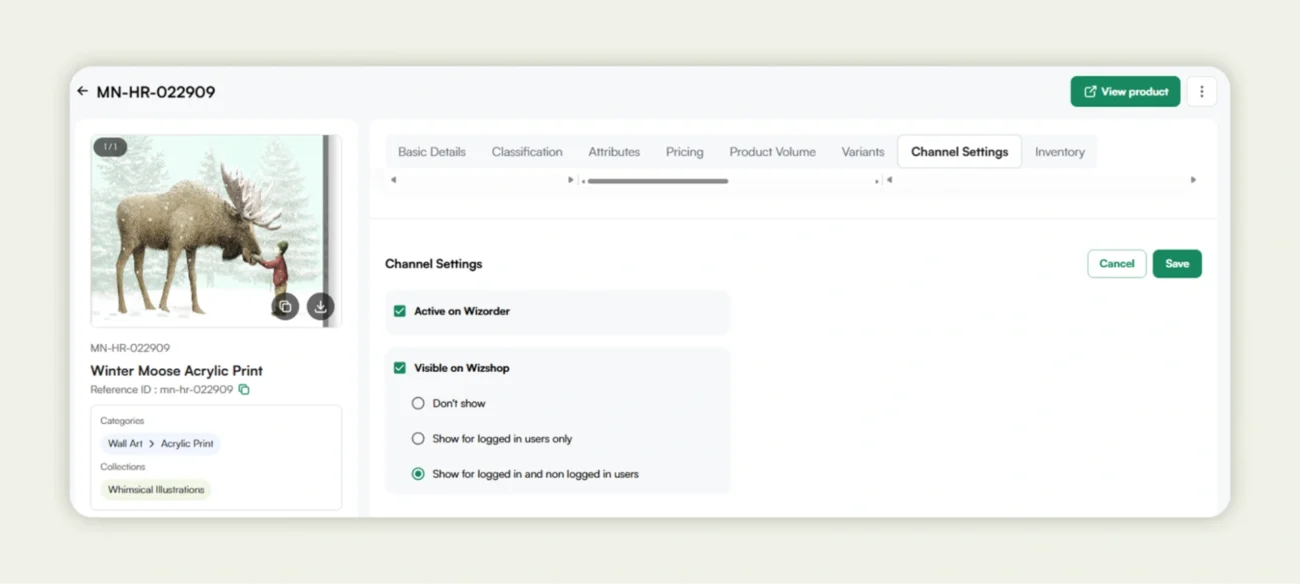 Adjusting product visibility in WizCommerce Adjusting product visibility in WizCommerce