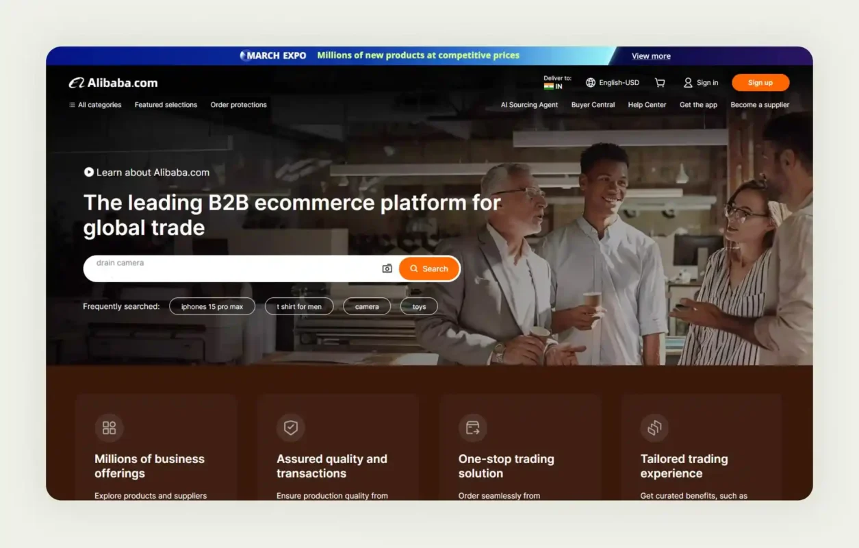 Alibaba B2B ecommerce platform connecting global manufacturers Alibaba B2B ecommerce platform connecting global manufacturers