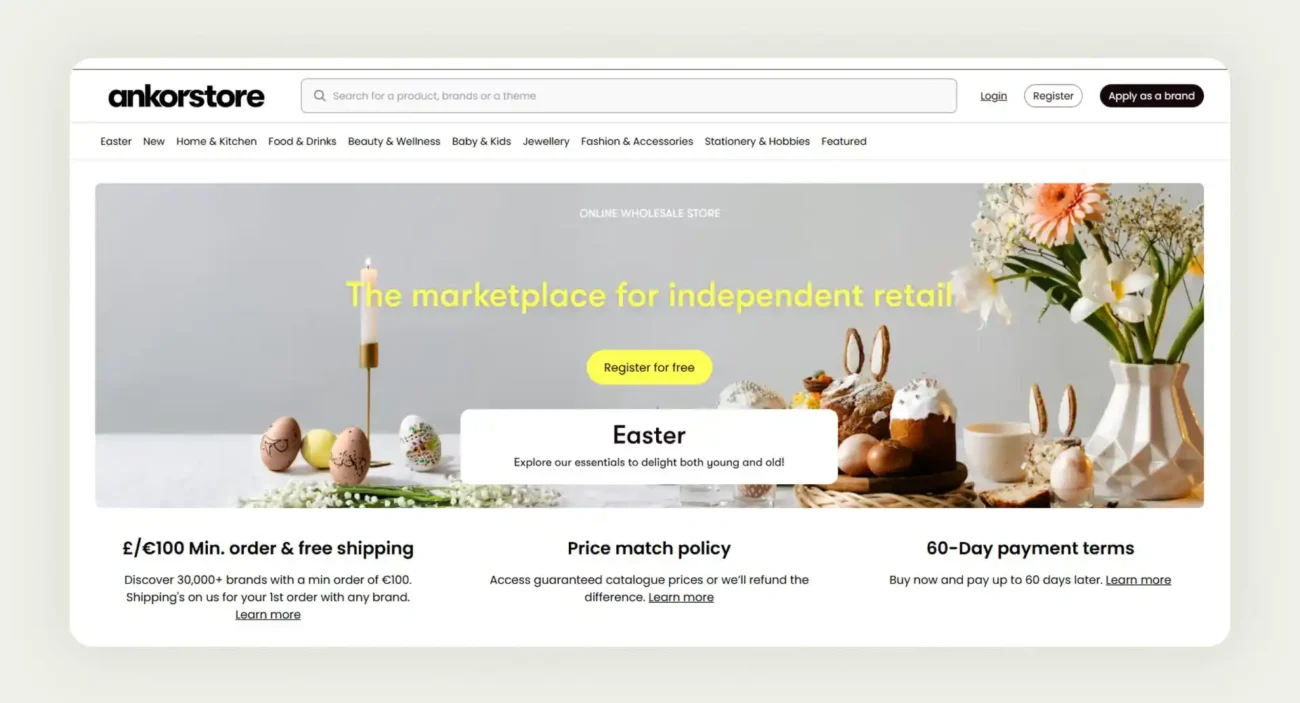 Ankorstore European wholesale marketplace Ankorstore European wholesale marketplace
