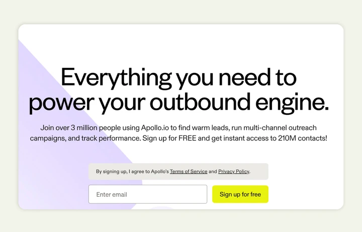 Apollo.io is an all-in-one sales intelligence and engagement platform Apollo.io is an all-in-one sales intelligence and engagement platform
