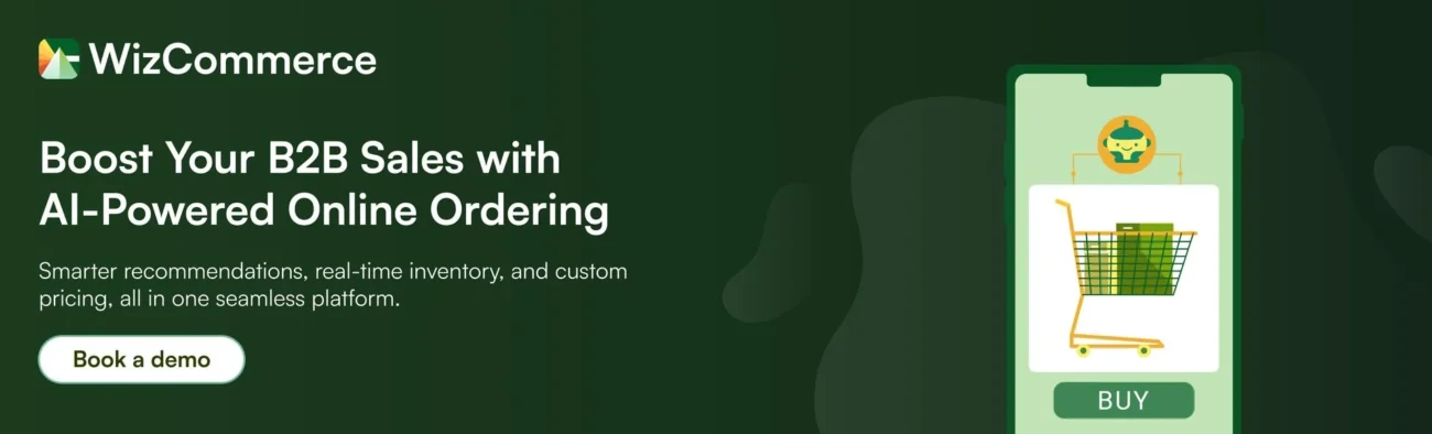 Book a demo with an AI-powered B2B commerce solution Book a demo with an AI-powered B2B commerce solution