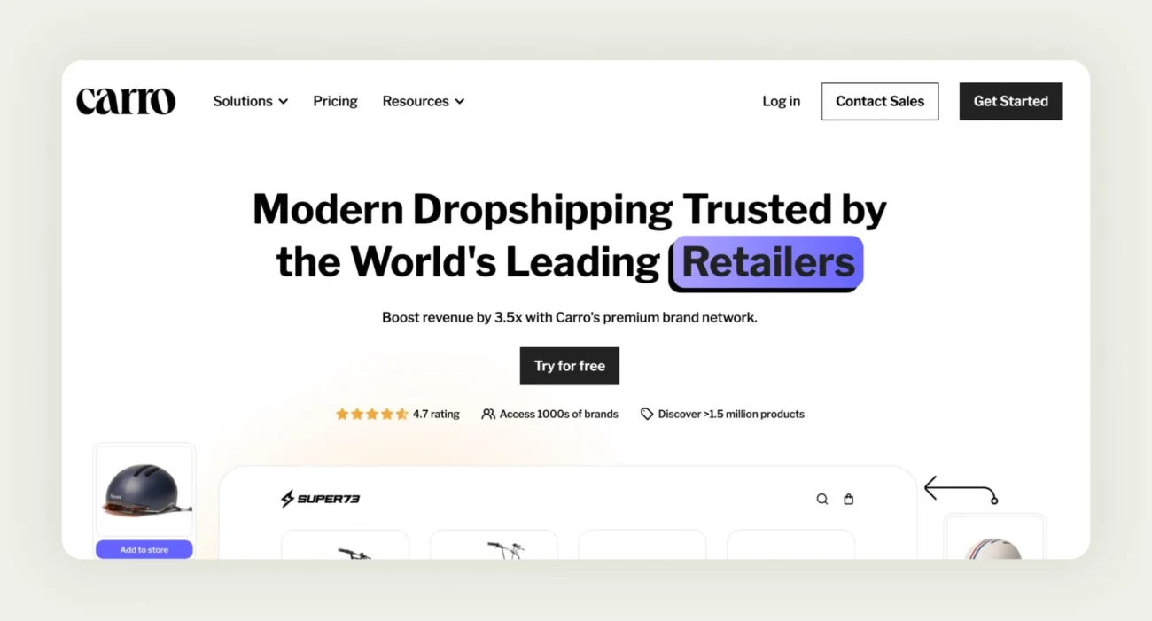 Carro DTC-focused wholesale platform for Shopify retailers Carro DTC-focused wholesale platform for Shopify retailers