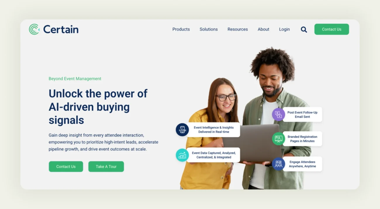 Certain homepage Certain homepage