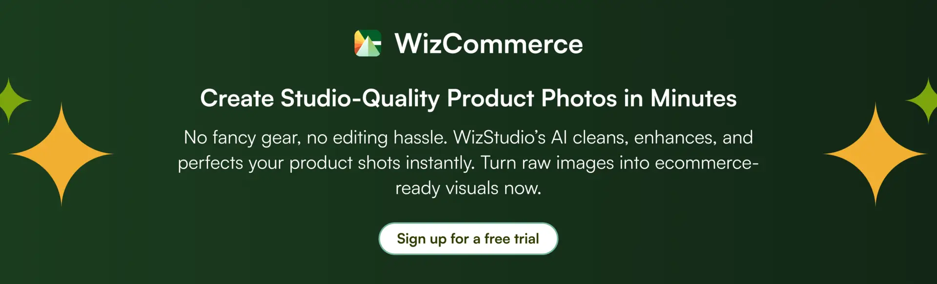 Create studio-quality product photos instantly with WizStudio 
