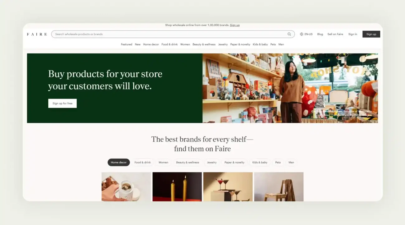 Faire wholesale marketplace for independent retailers and brands Faire wholesale marketplace for independent retailers and brands