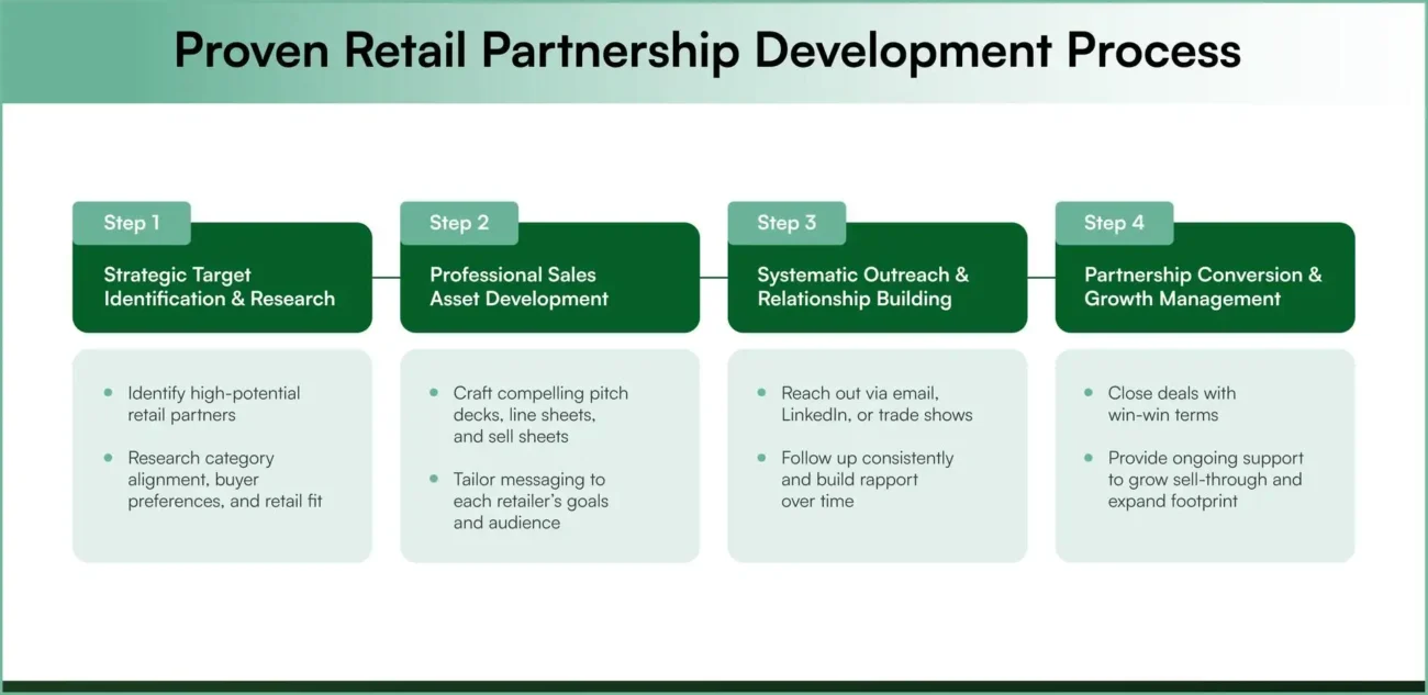 Four-step process for wholesale businesses to approach retail stores successfully
