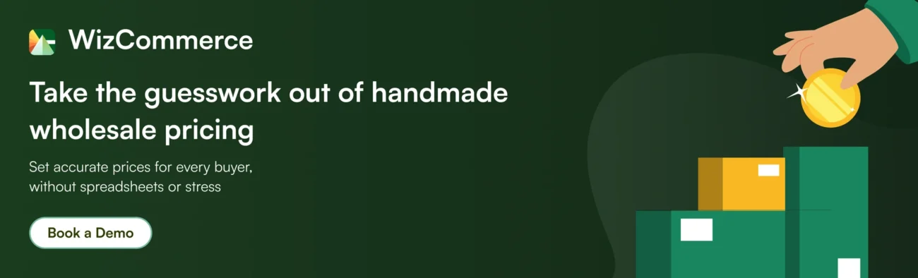 Handmade wholesale pricing made simple with WizCommerce Handmade wholesale pricing made simple with WizCommerce