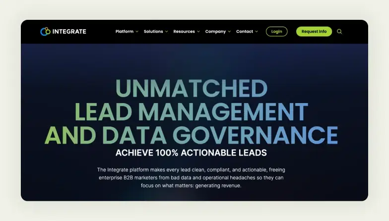 Integrate homepage Integrate homepage