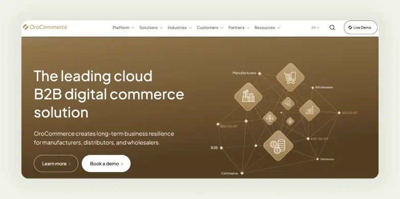 OroCommerce A platform built for B2B with integrated CRM functionality and complex approval workflows. OroCommerce A platform built for B2B with integrated CRM functionality and complex approval workflows.