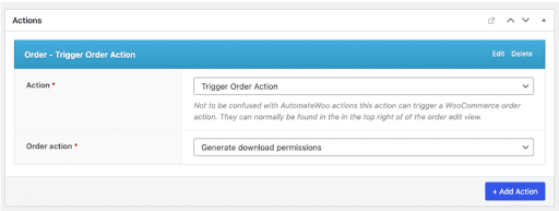 Perform Order Actions
