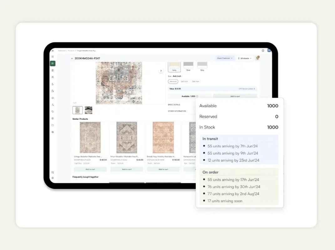 Real-time inventory management in WizCommerce