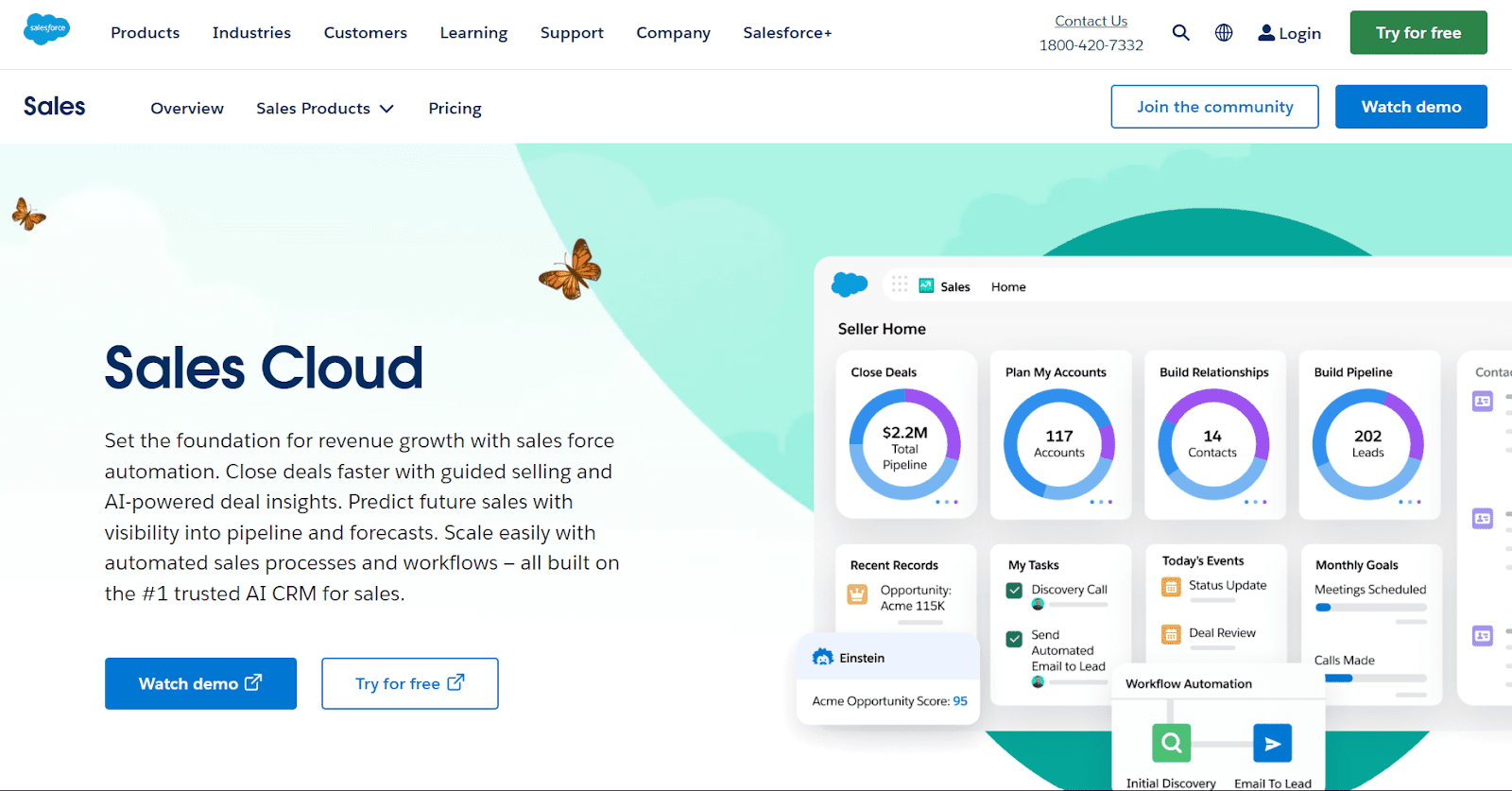 Salesforce Sales Cloud: Best for Large Businesses 