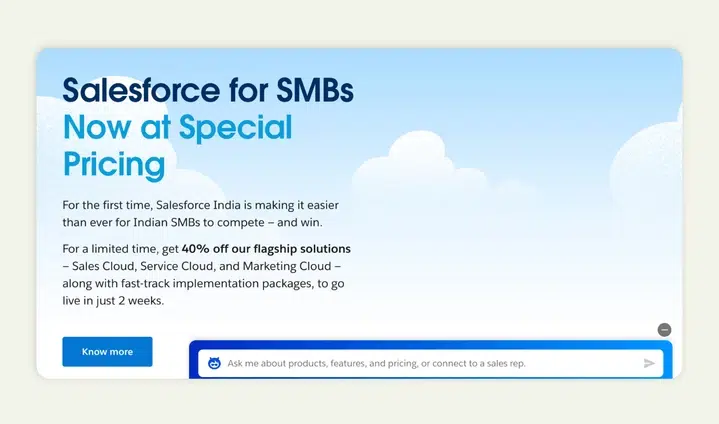 Salesforce is an enterprise customer relationship management platform Salesforce is an enterprise customer relationship management platform