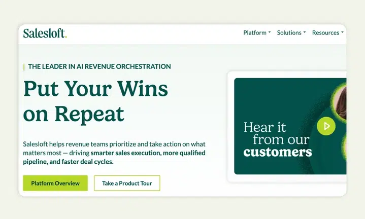 Salesloft is a sales engagement platform with multi-channel cadence management Salesloft is a sales engagement platform with multi-channel cadence management