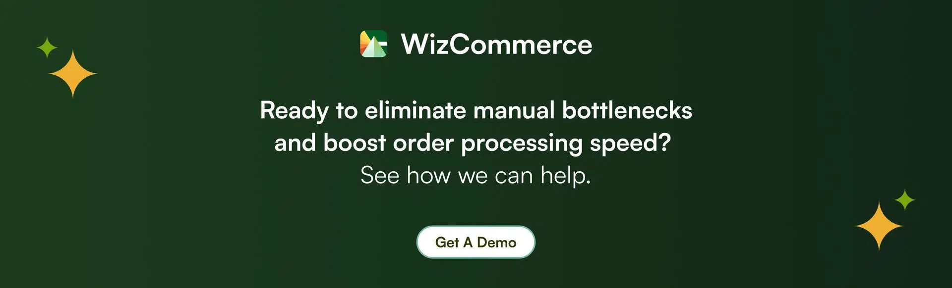 See WizCommerce in action with a free demo See WizCommerce in action with a free demo