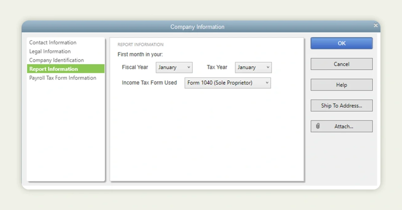 Set fiscal year and financial preferences in QuickBooks Set fiscal year and financial preferences in QuickBooks