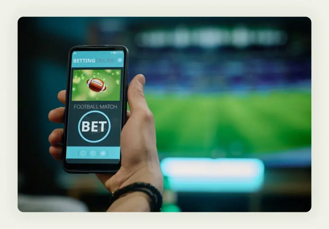 Sports prediction contest board with attendee participation at trade show