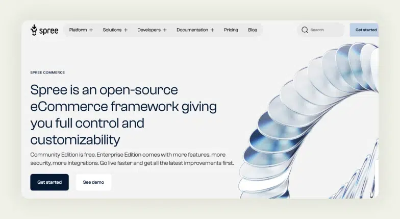 Spree Commerce A headless e-commerce platform designed for flexibility and custom front-end development. Spree Commerce A headless e-commerce platform designed for flexibility and custom front-end development.
