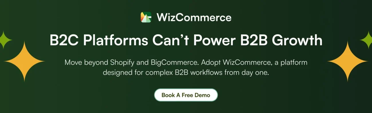 Try WizCommerce, a platform specializing in complex B2B workflows