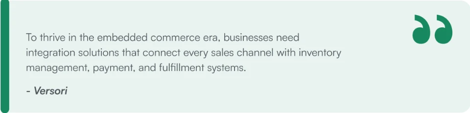 Versori review on the importance of the integration solution in ecommerce Versori review on the importance of the integration solution in ecommerce