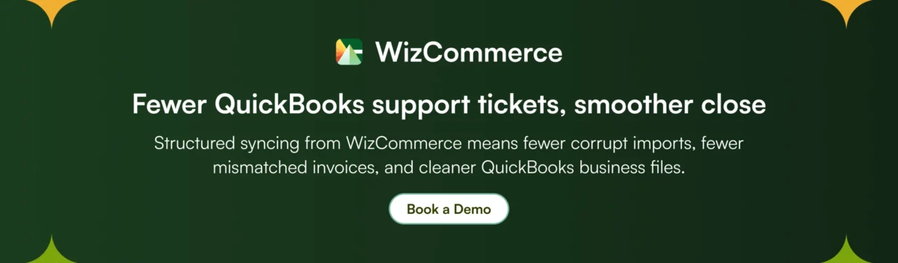 WizCommerce helps reduce QuickBooks Desktop file errors and corruption. WizCommerce helps reduce QuickBooks Desktop file errors and corruption.