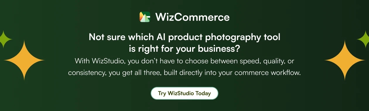 WizStudio AI product photography tool offering speed, quality, and catalog consistency for retailers and wholesalers. WizStudio AI product photography tool offering speed, quality, and catalog consistency for retailers and wholesalers.