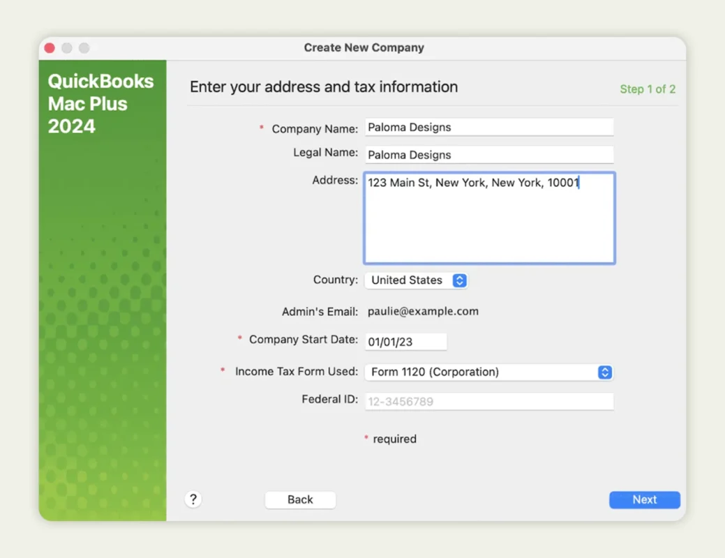 create & set up new company profile in QuickBooks create & set up new company profile in QuickBooks