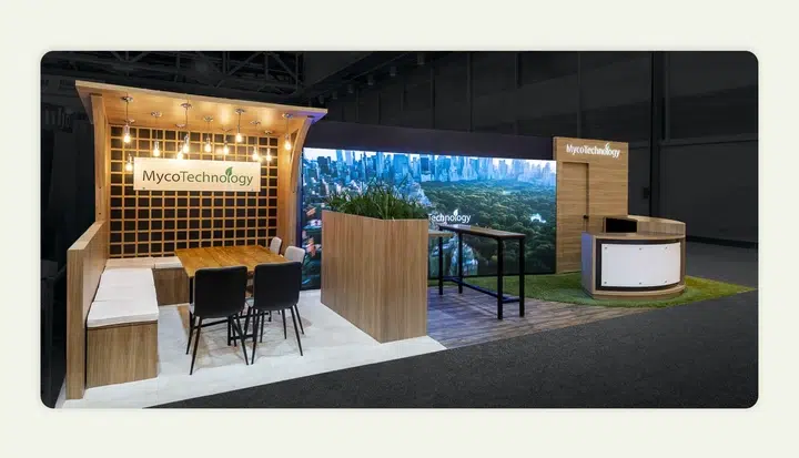 food booth comfortable sitting arrangement