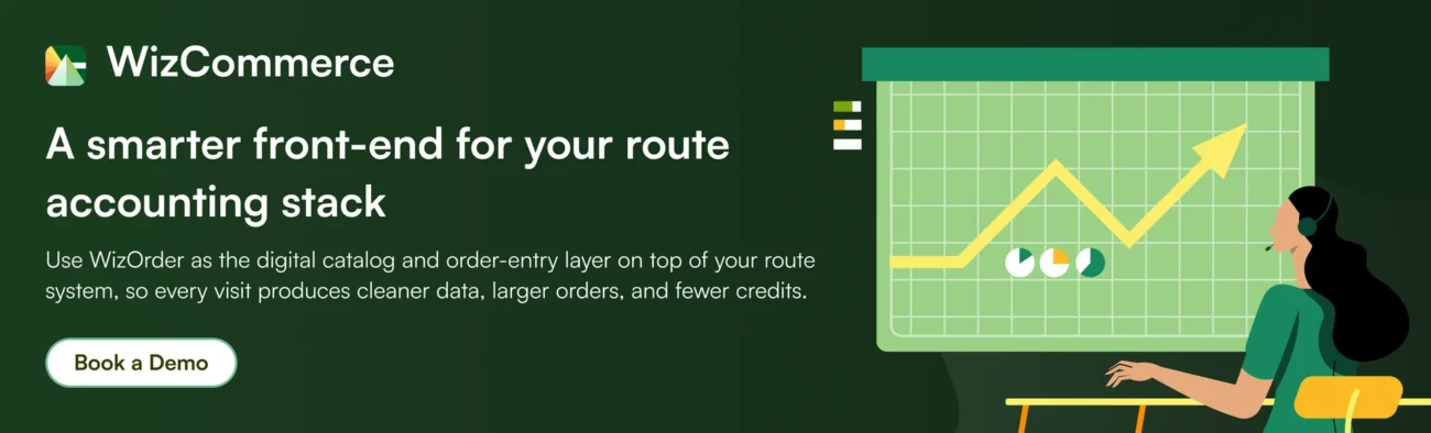 modern order-entry front end connected to route accounting software.